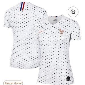 Nike White Polka Dot Soccer Jersey